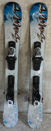 Summit Custom skis with Atomic Bindings